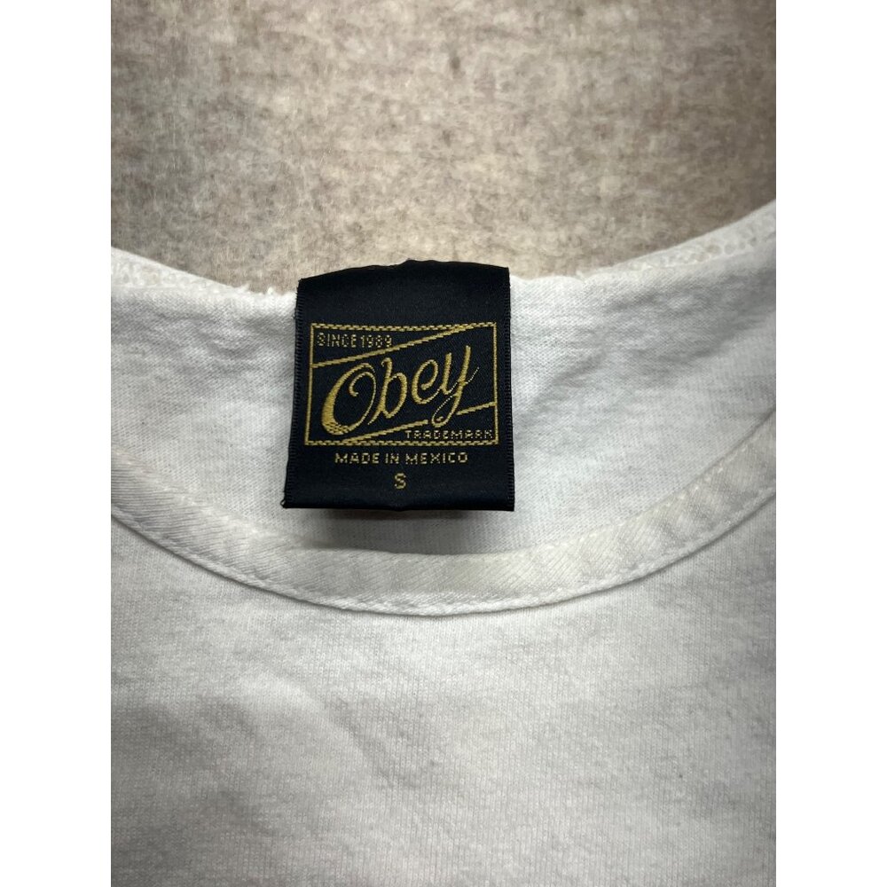 Obey Propaganda White Streetwear Tank Top Size Women's Large - Picture 4 of 8